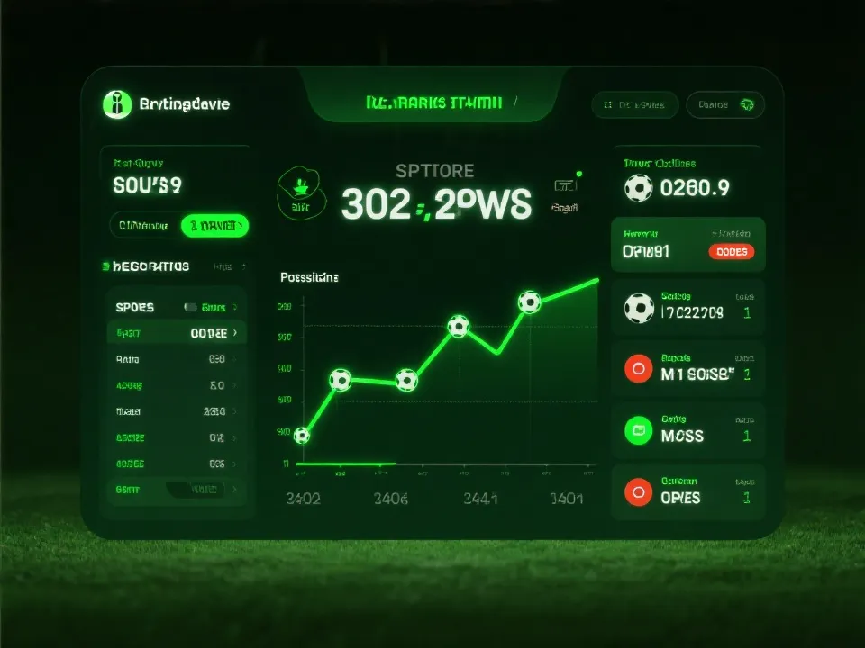 世界杯滚球数据面板示意图